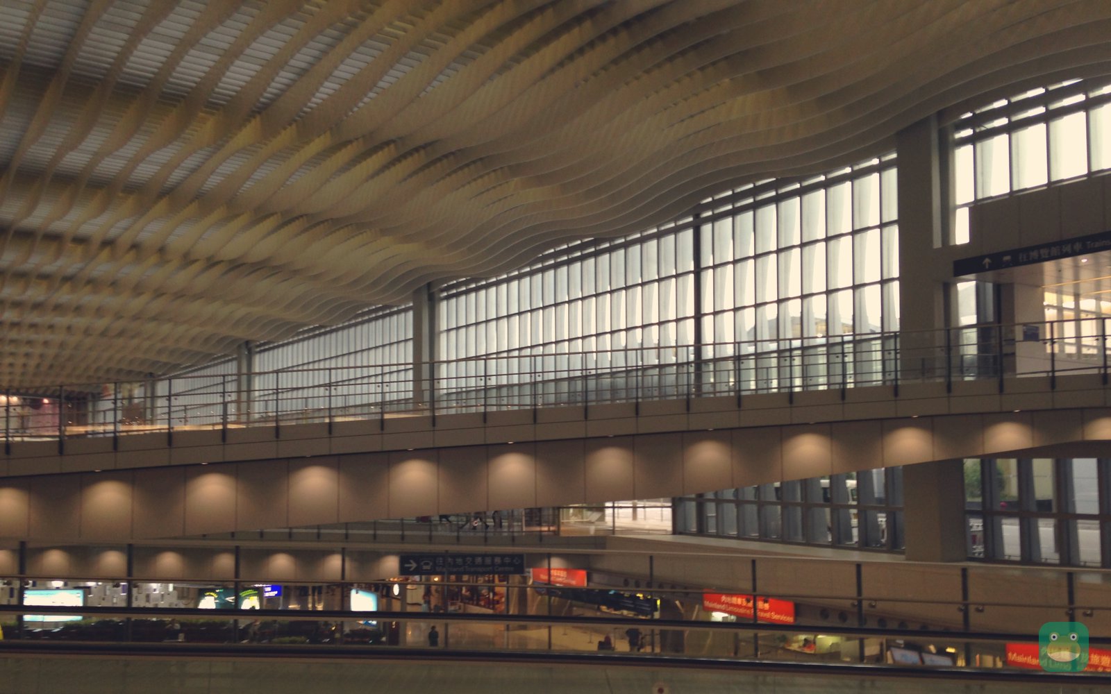 Inside Terminal 1, Hong Kong International Airport