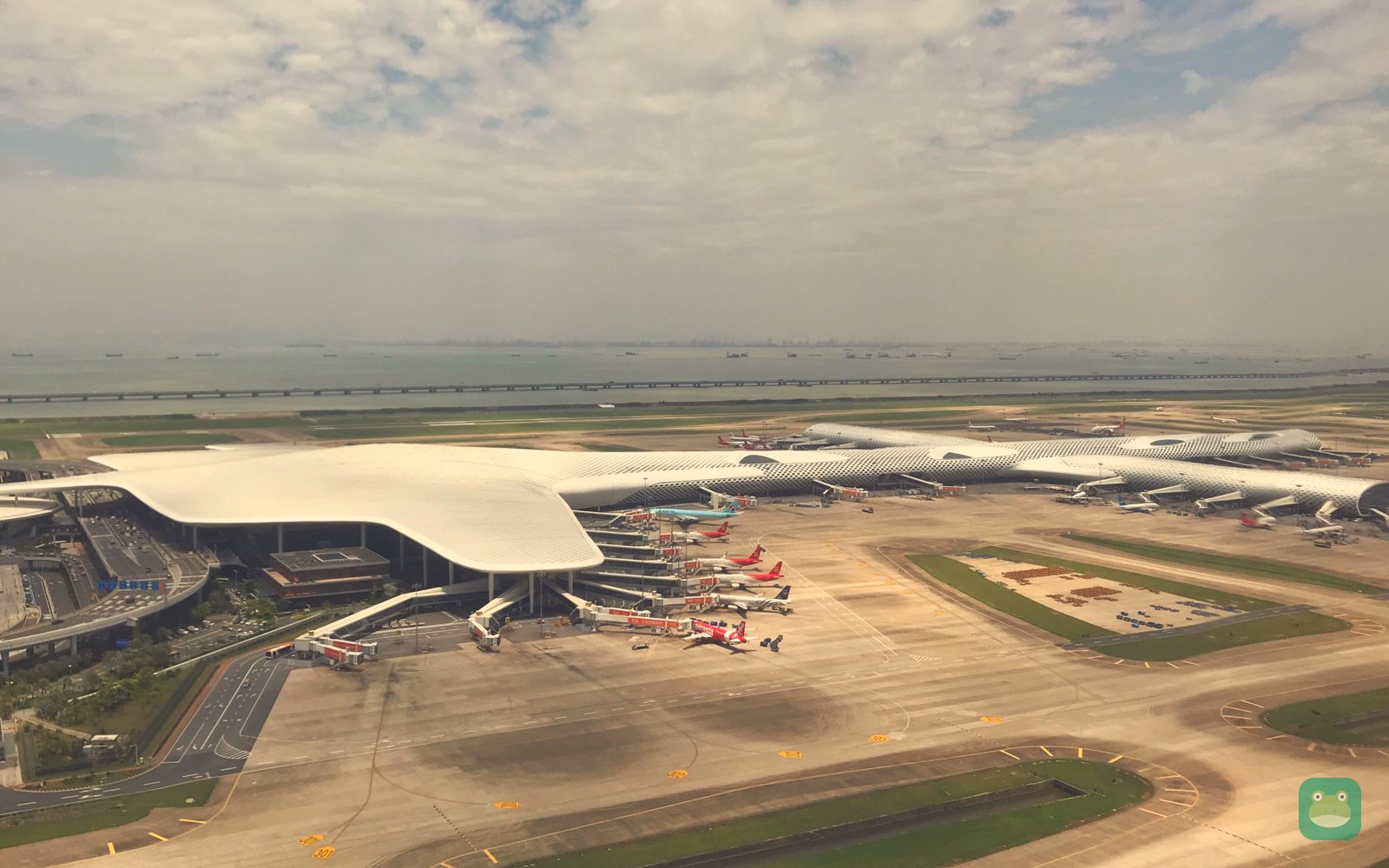 Aerial view of Shenzhen Bao'an International Airport