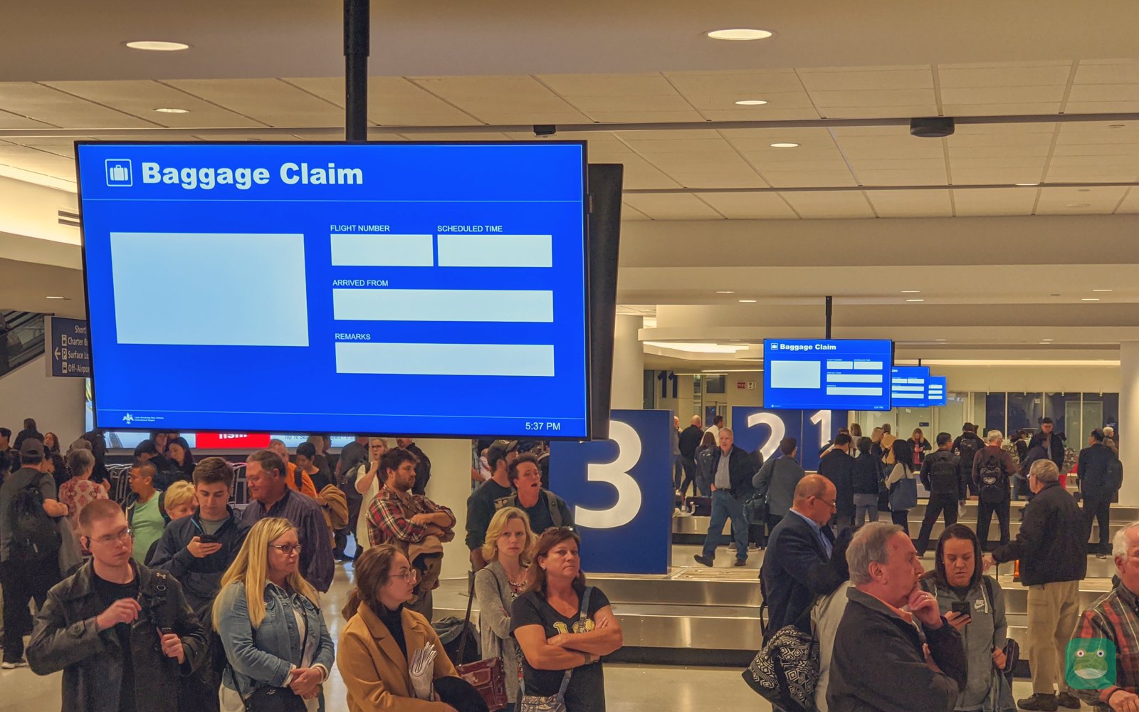 Baggage claim hall, Louis Armstrong New Orleans International Airport's new terminal