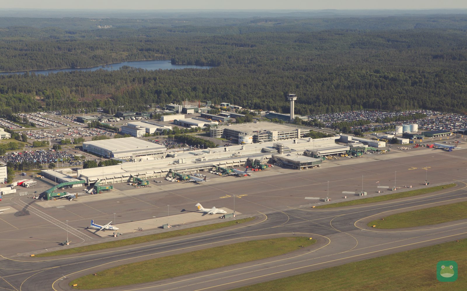 Aerial view of Göteborg Landvetter Airport