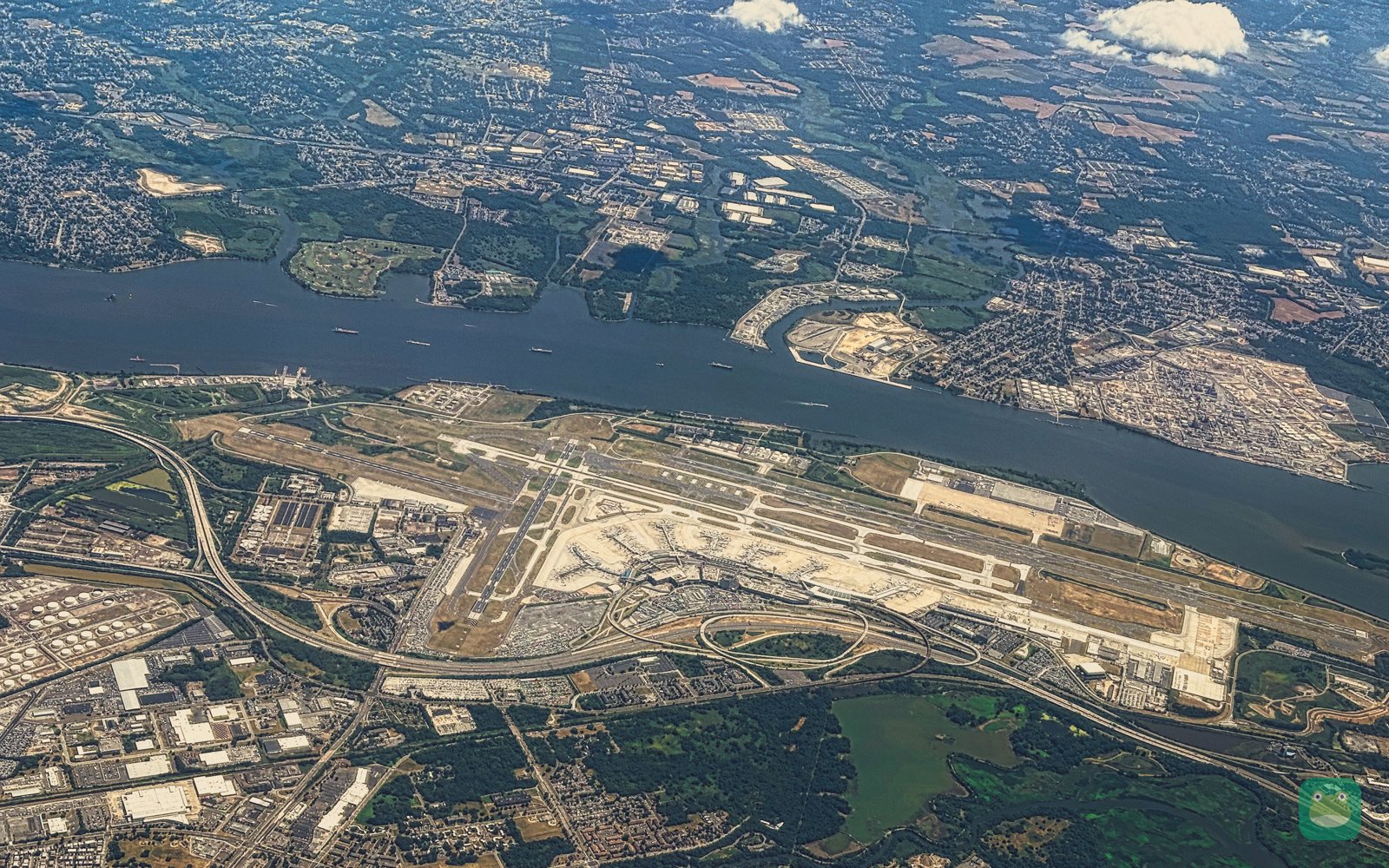 Aerial view, Philadelphia International Airport (2024)