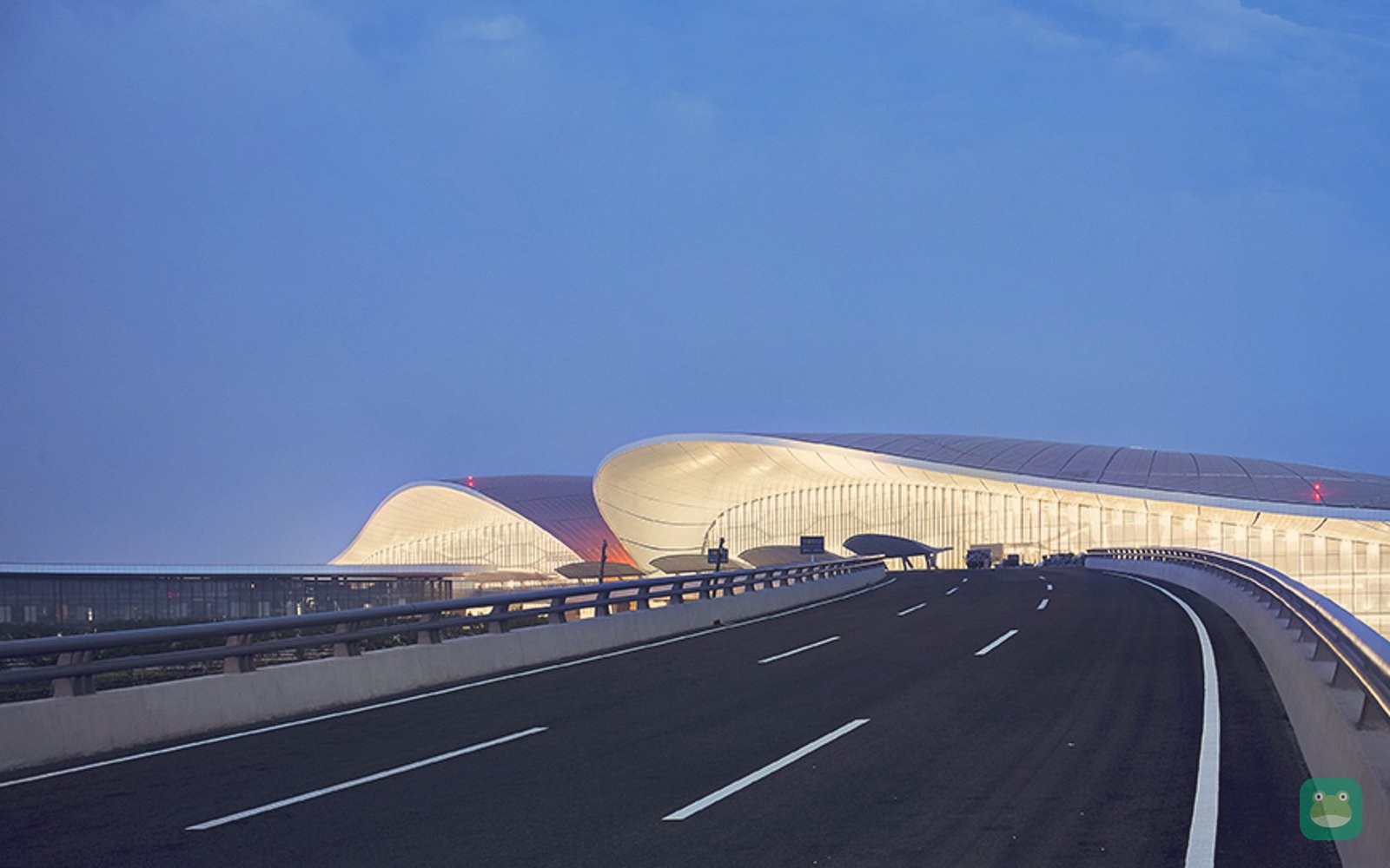 Exterior of the Beijing Daxing International Airport terminal building