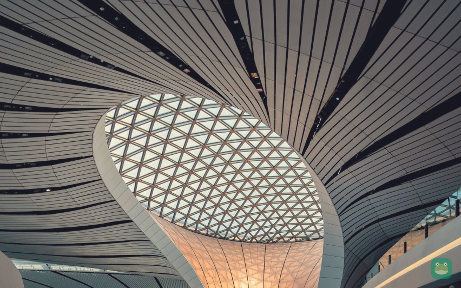 Terminal interior, Beijing Daxing International Airport