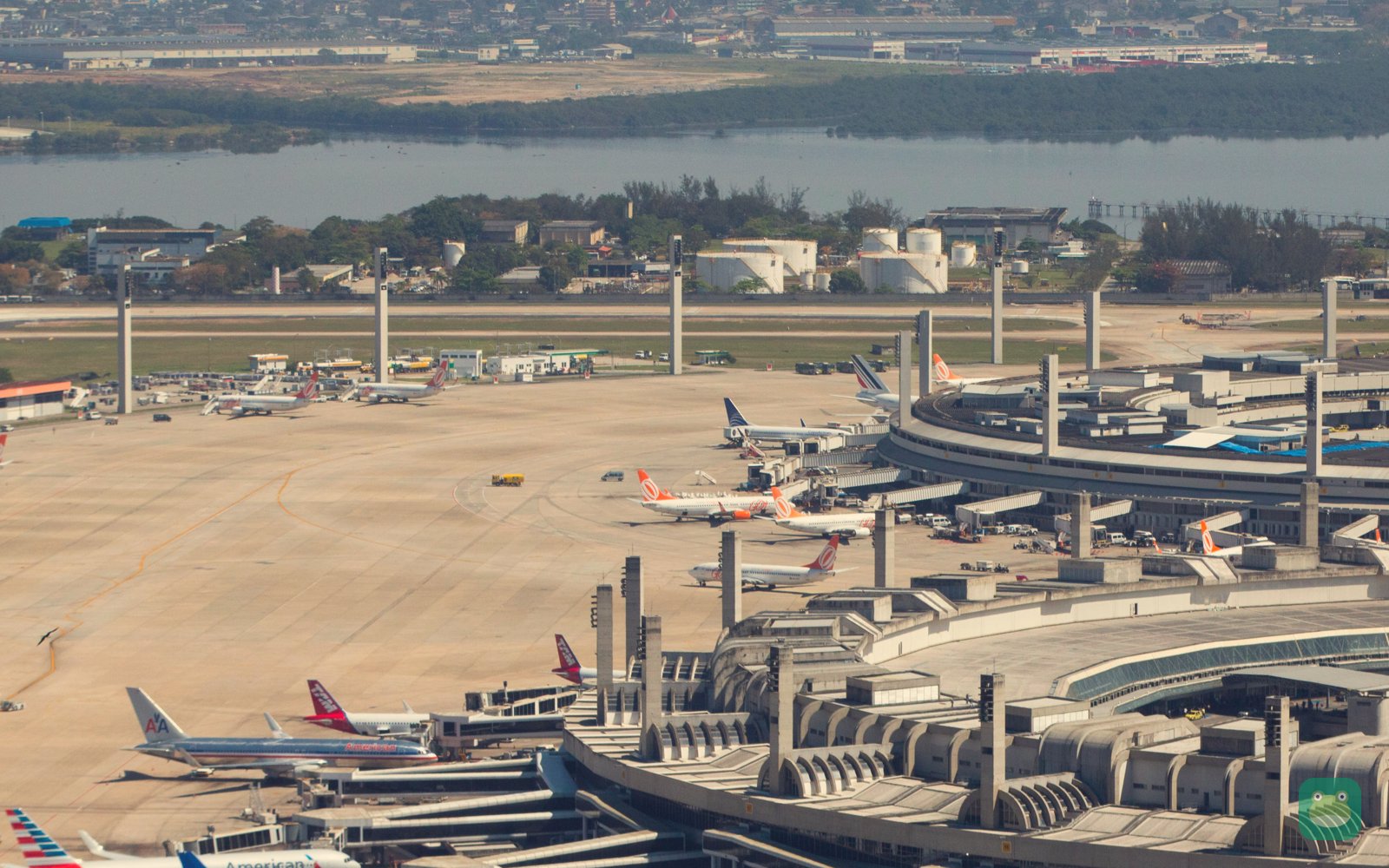 Aerial view of Rio de Janeiro–Galeão International Airport