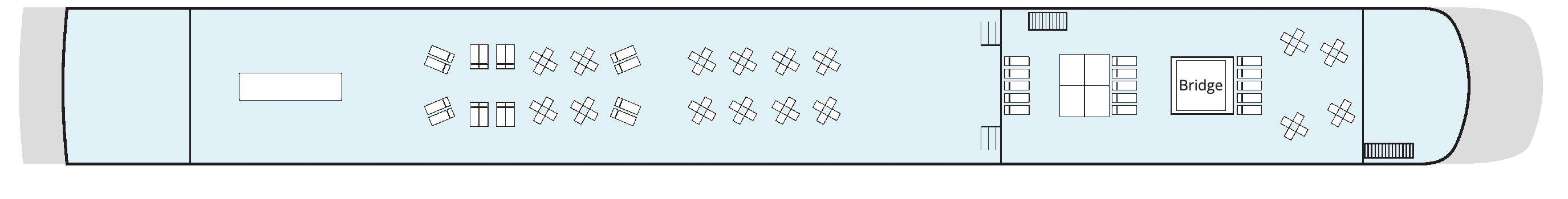 Viking Astrild, Deck 3: official cabin and venue layout