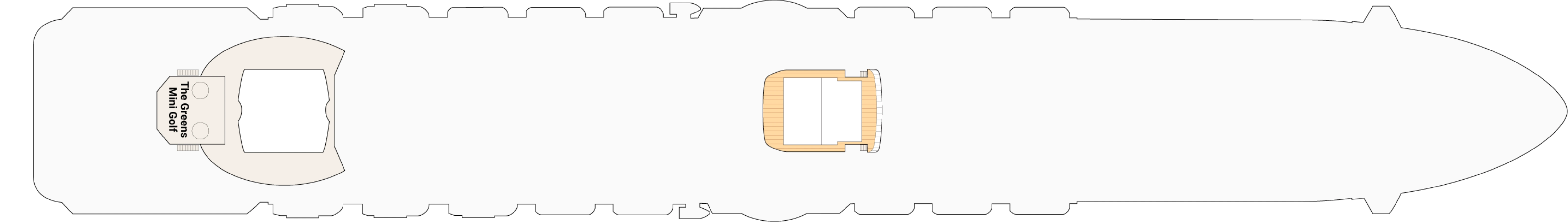 Majestic Princess, Deck 19: official cabin and venue layout