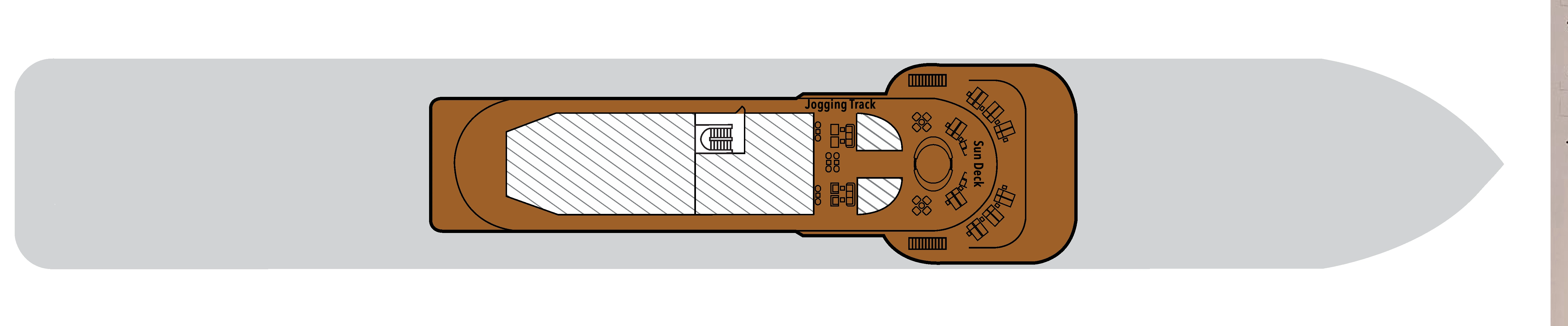 Silver Endeavour, Deck 10: official cabin and venue layout