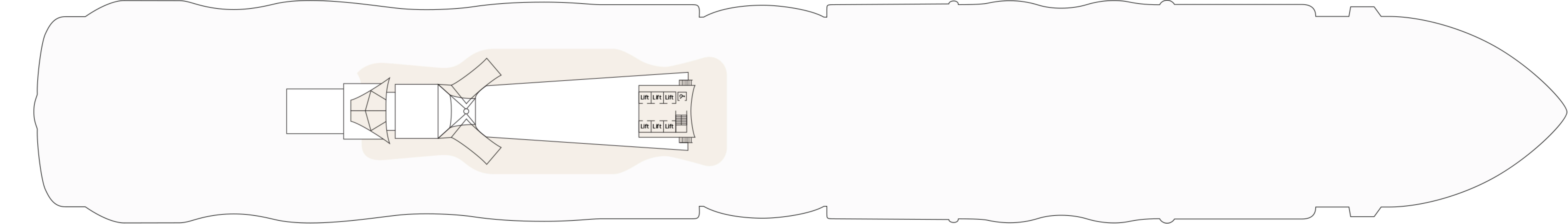 Star Princess, Deck 20: official cabin and venue layout