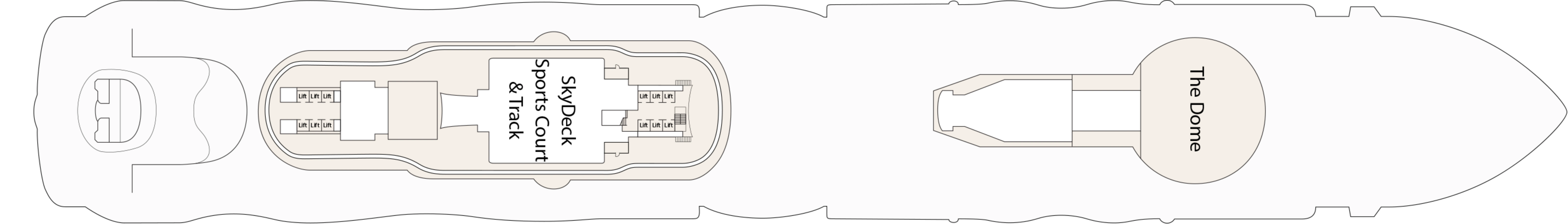 Star Princess, Deck 19: official cabin and venue layout