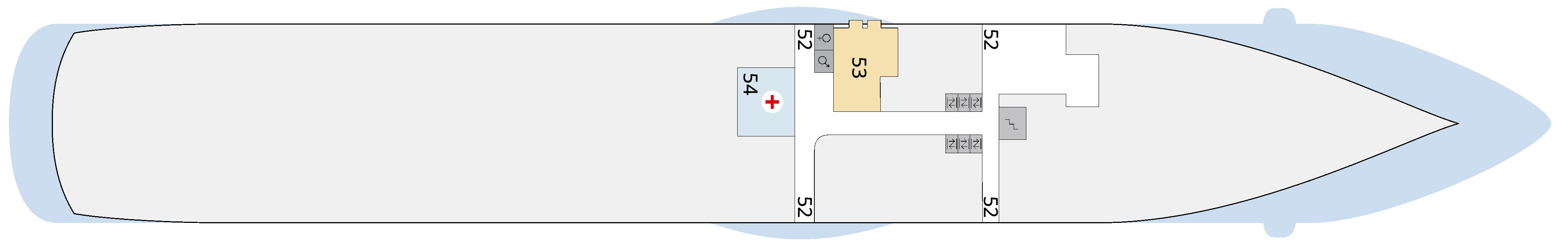 AIDAsol, Deck 3: official cabin and venue layout