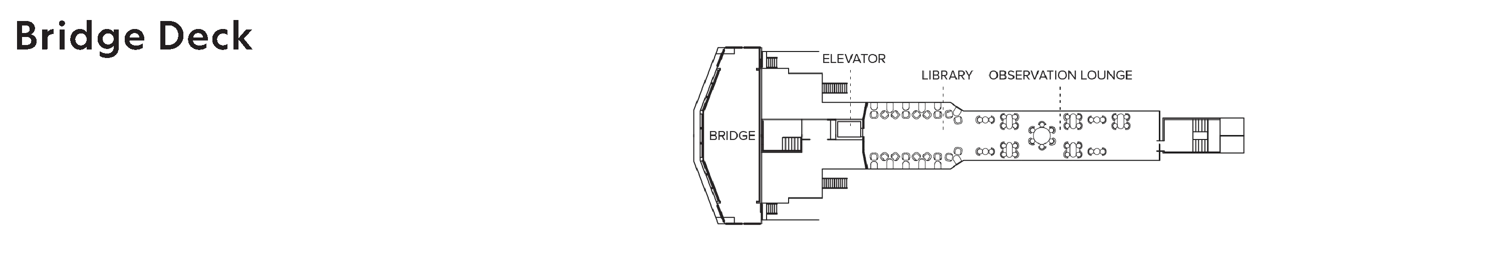 National Geographic Explorer, Deck 6: official cabin and venue layout