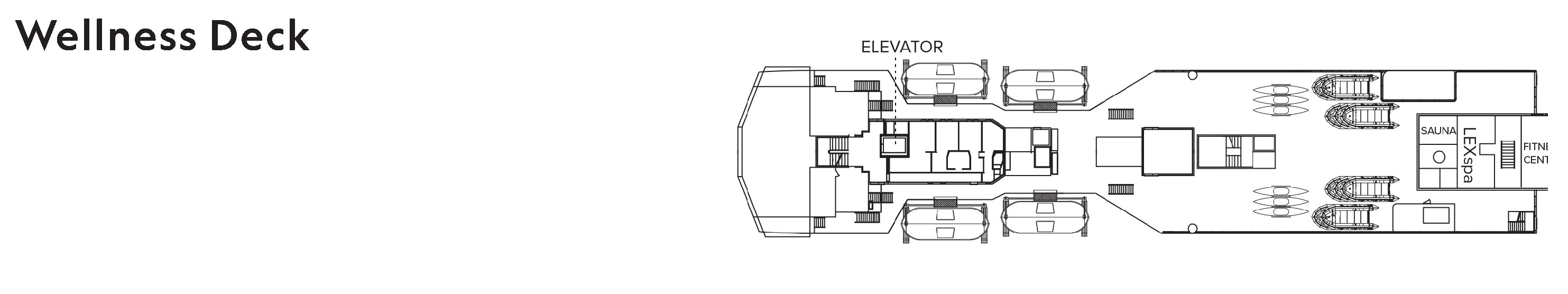 National Geographic Explorer, Deck 5: official cabin and venue layout