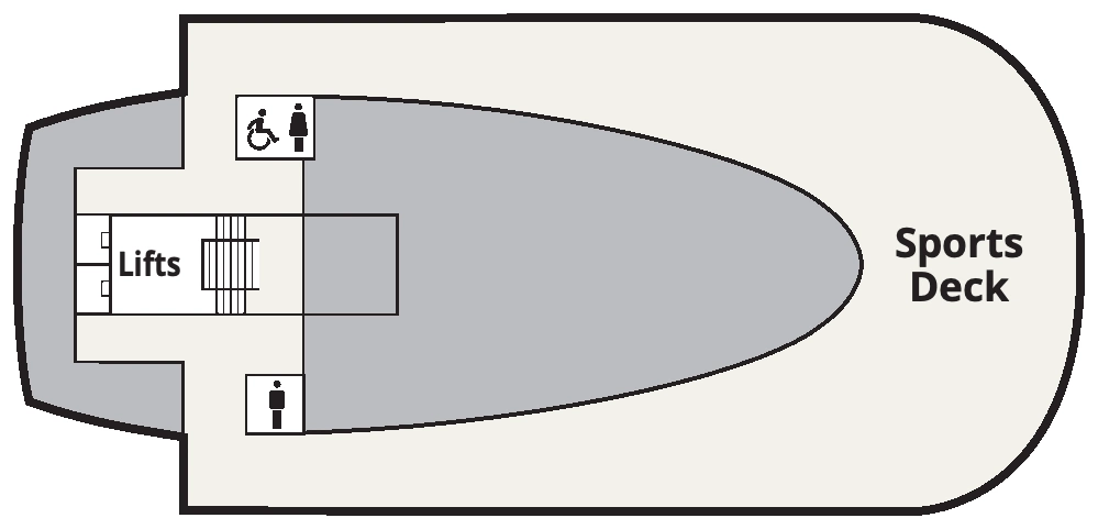 Viking Jupiter, Deck 9: official cabin and venue layout