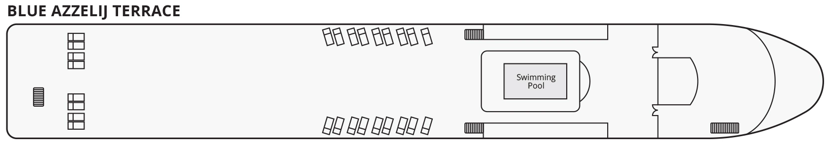 S.S. São Rafael, Deck 4: official cabin and venue layout