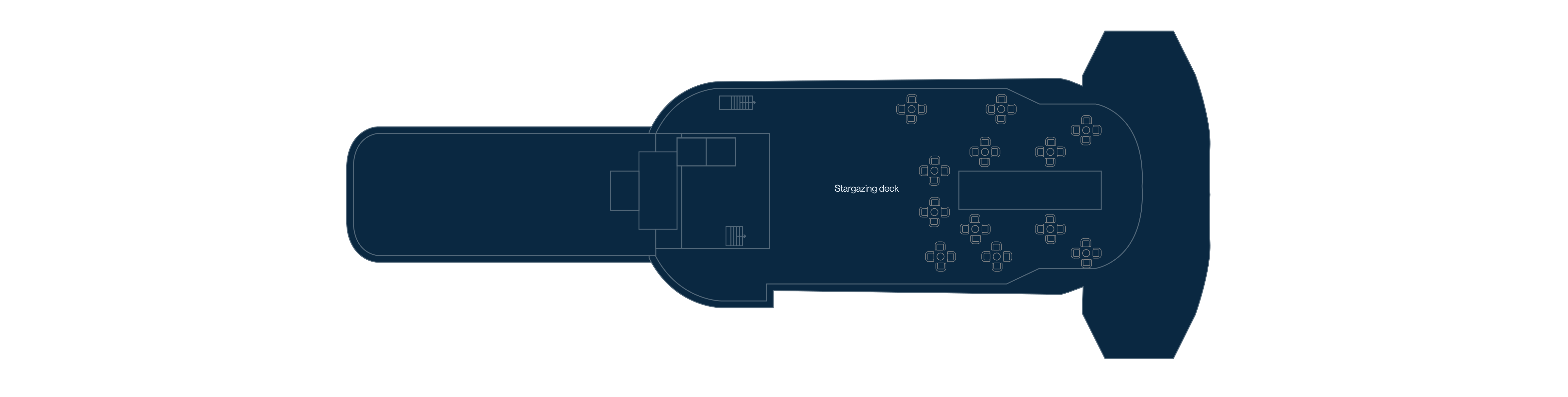 SH Minerva, Deck 9: official cabin and venue layout