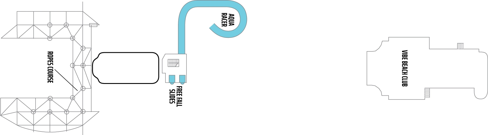 Norwegian Escape, Deck 20: official cabin and venue layout