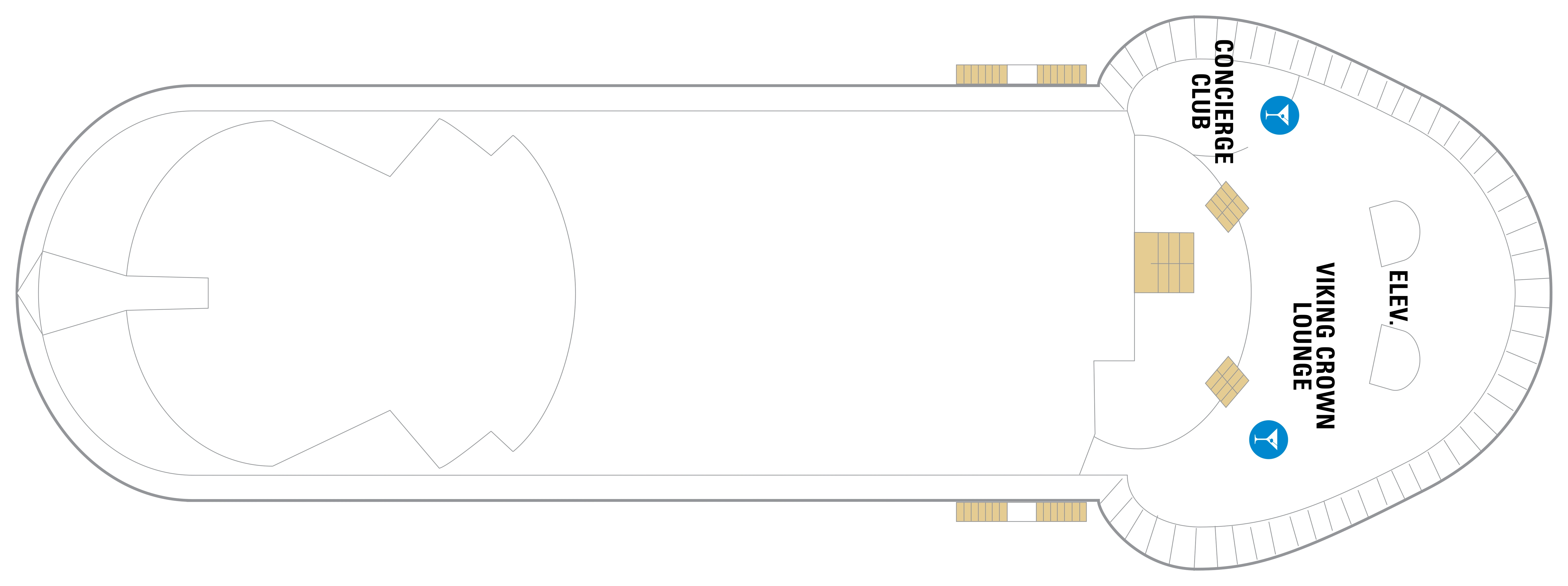 Enchantment of the Seas, Deck 11: official cabin and venue layout