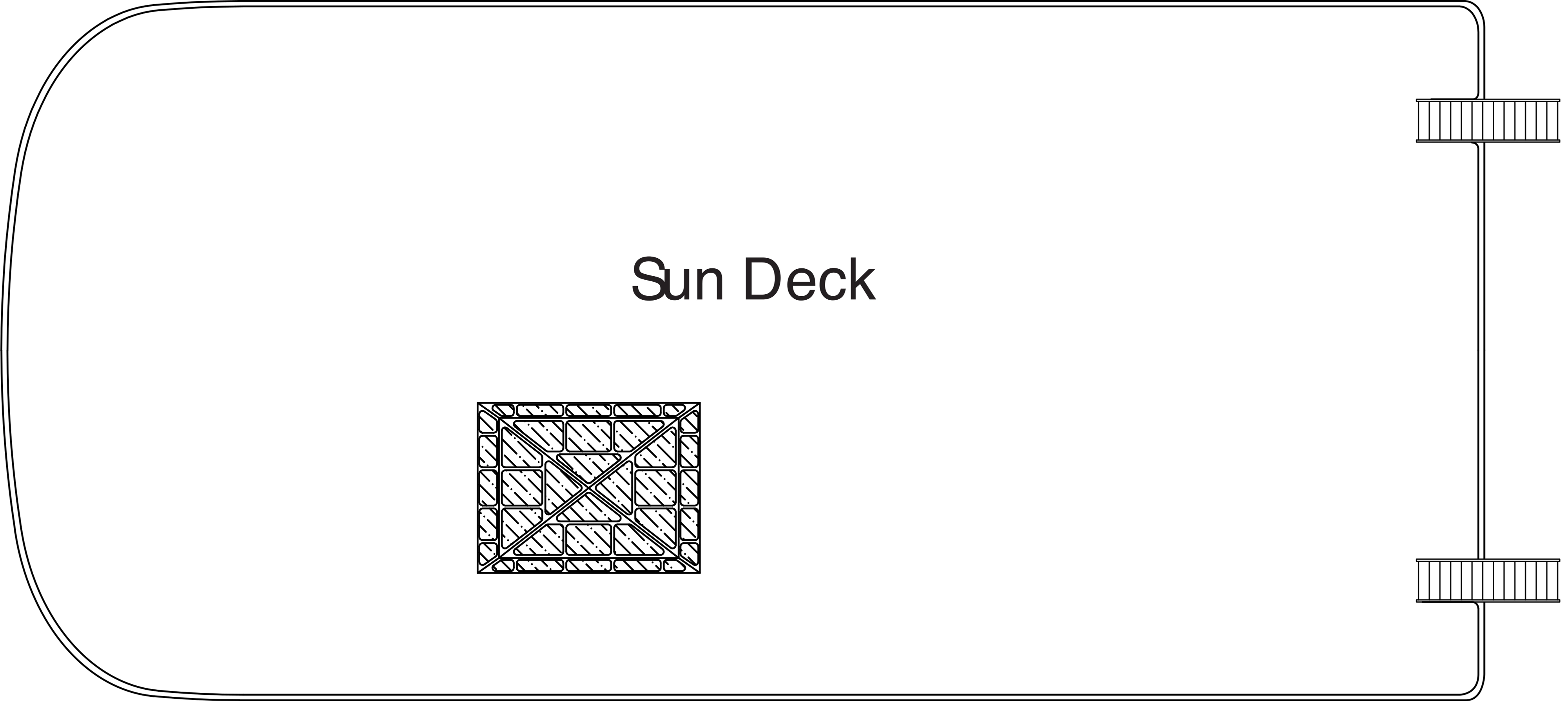 American Jazz, Deck 6: official cabin and venue layout