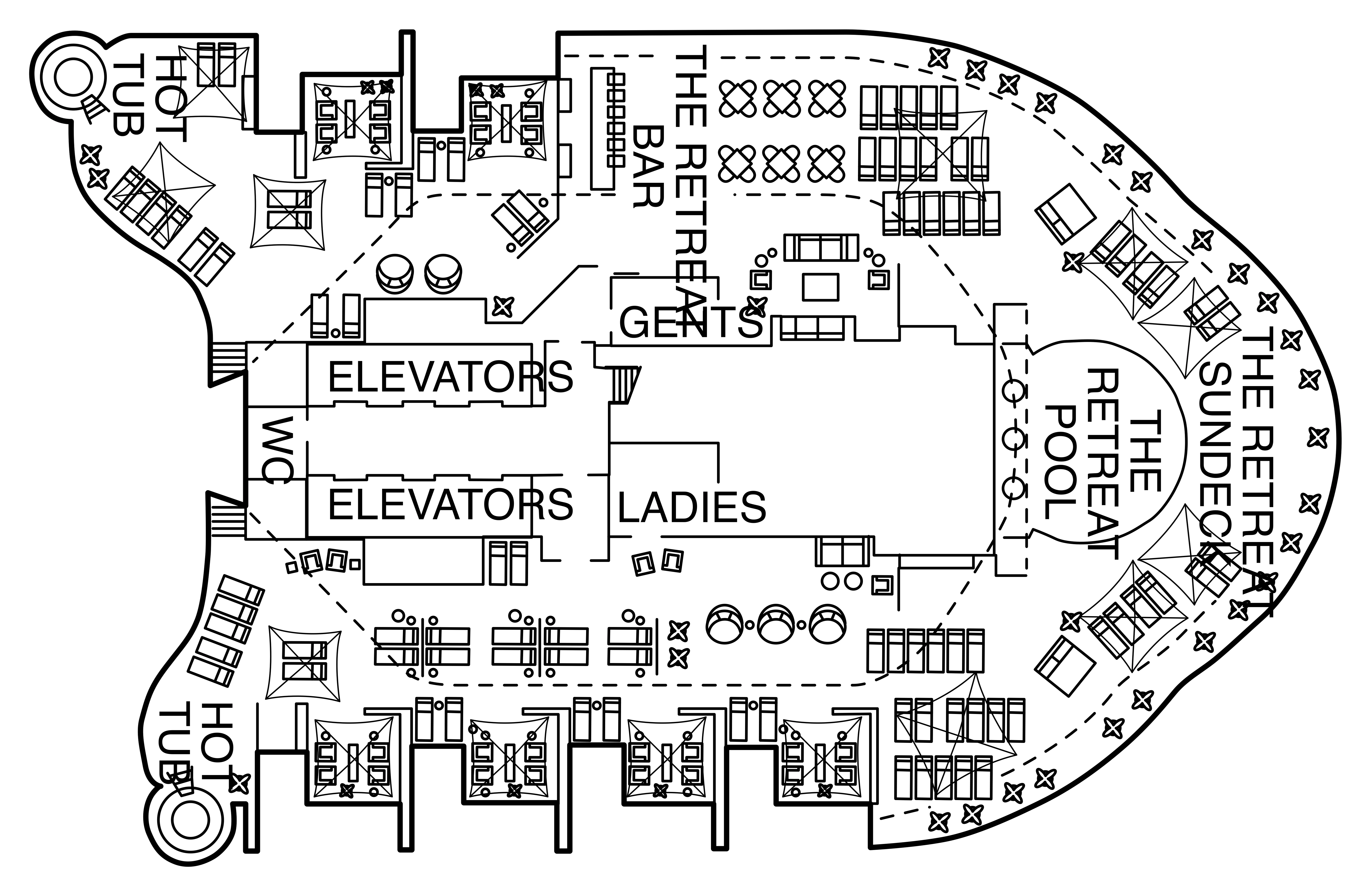 Celebrity Xcel, Deck 17: official cabin and venue layout