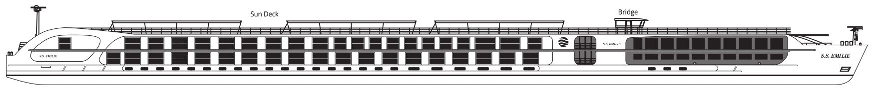 S.S. Emilie, Deck 4: official cabin and venue layout