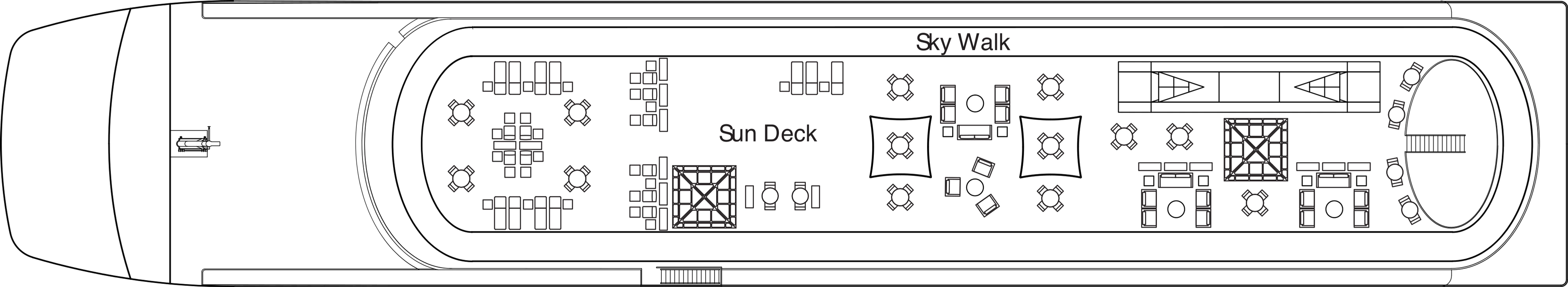 American Serenade, Deck 5: official cabin and venue layout