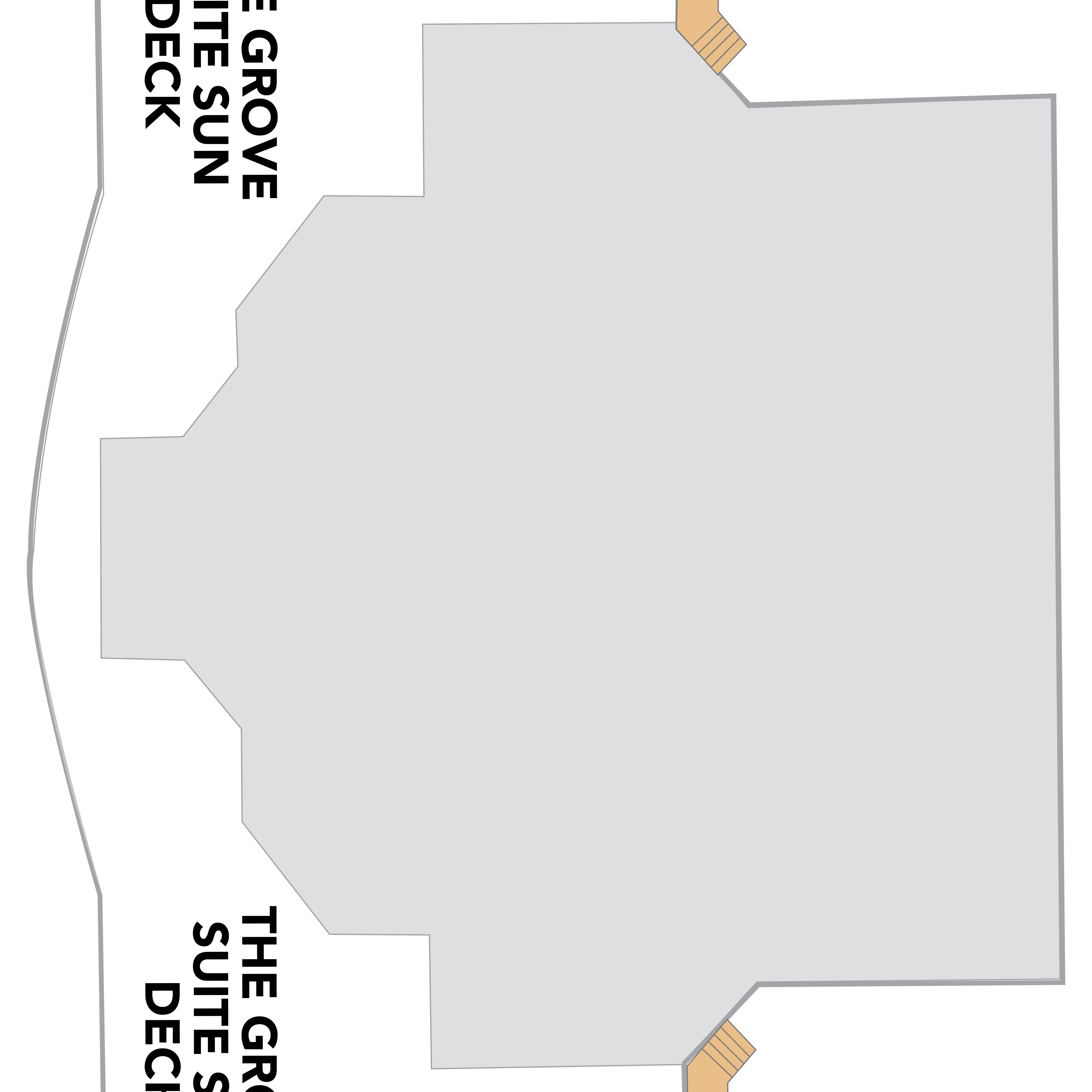 Legend of the Seas, Deck 19: official cabin and venue layout
