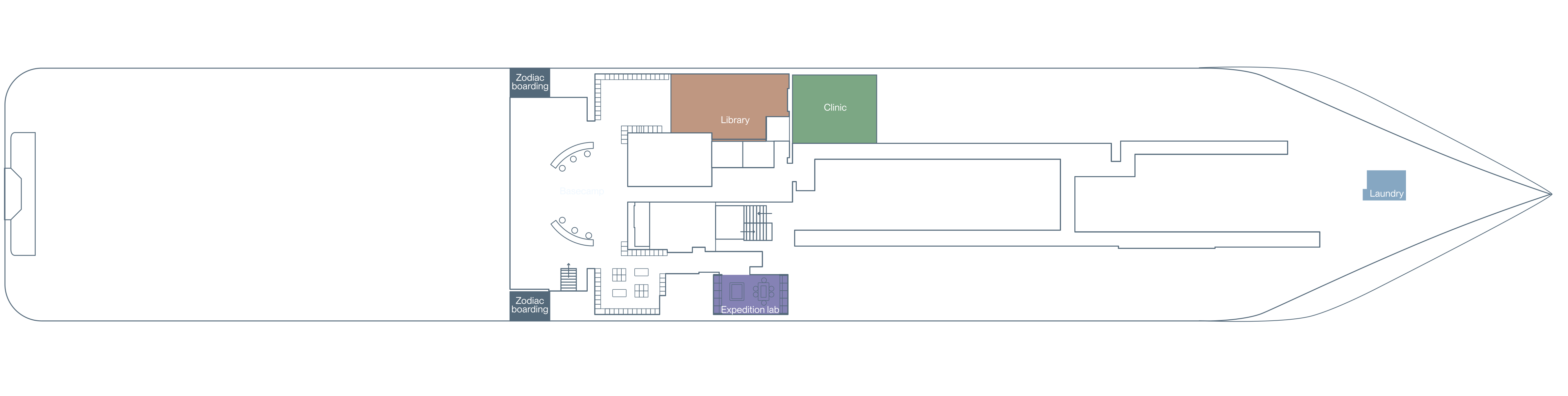 SH Diana, Deck 3: official cabin and venue layout