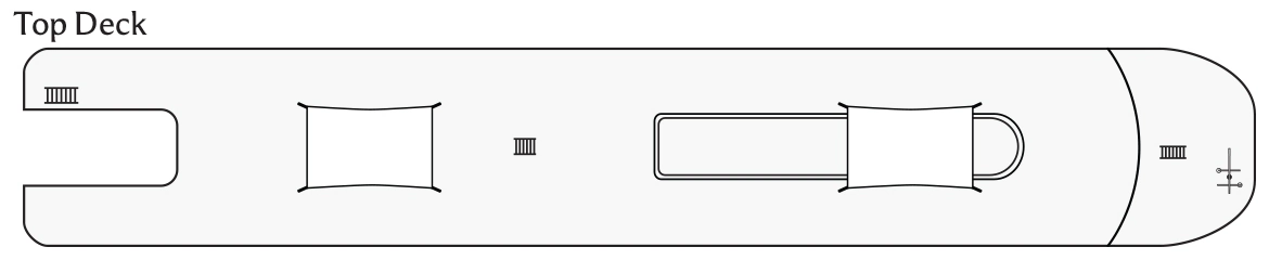 Mekong Mystique, Deck 4: official cabin and venue layout