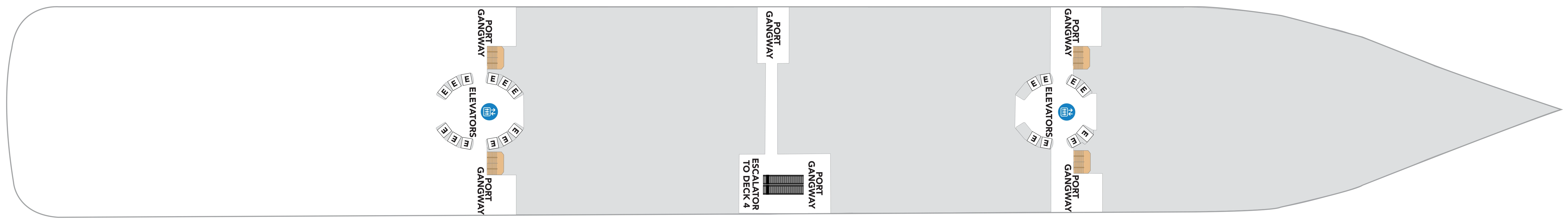 Icon of the Seas, Deck 2: official cabin and venue layout