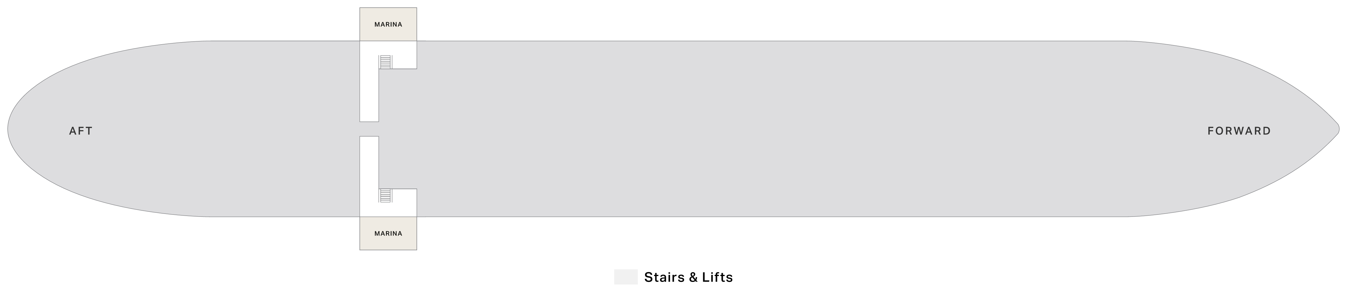 Four Seasons I, Deck 2: official cabin and venue layout