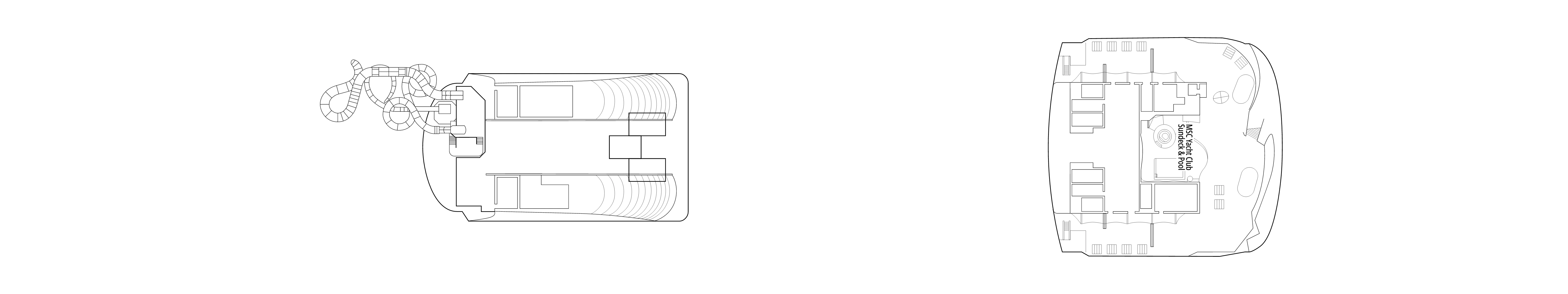 MSC World Asia, Deck 22: official cabin and venue layout