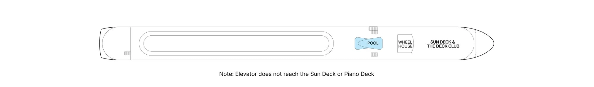 AmaSerena, Deck 4: official cabin and venue layout