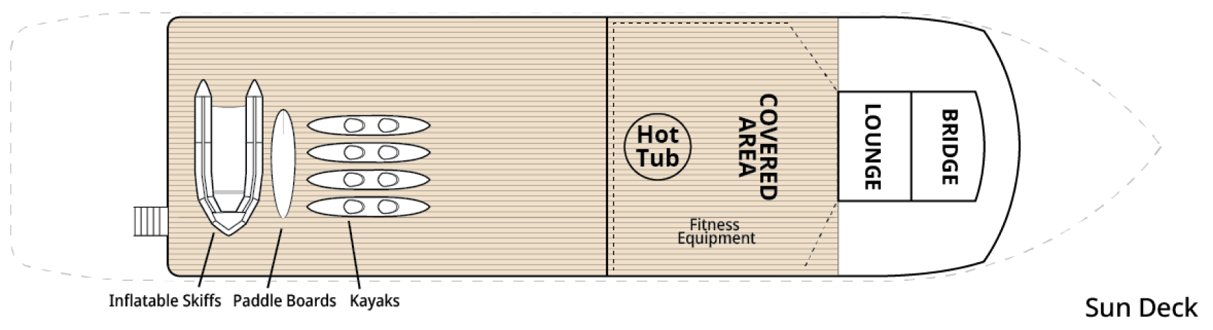 Wilderness Adventurer, Deck 3: official cabin and venue layout