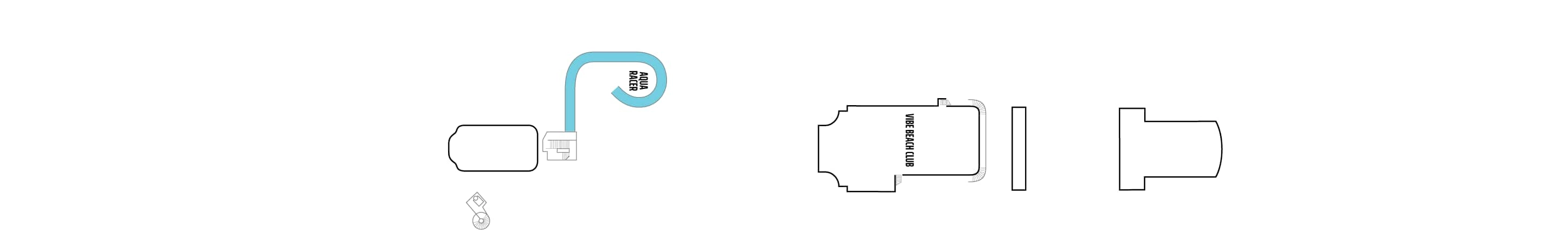 Norwegian Bliss, Deck 20: official cabin and venue layout