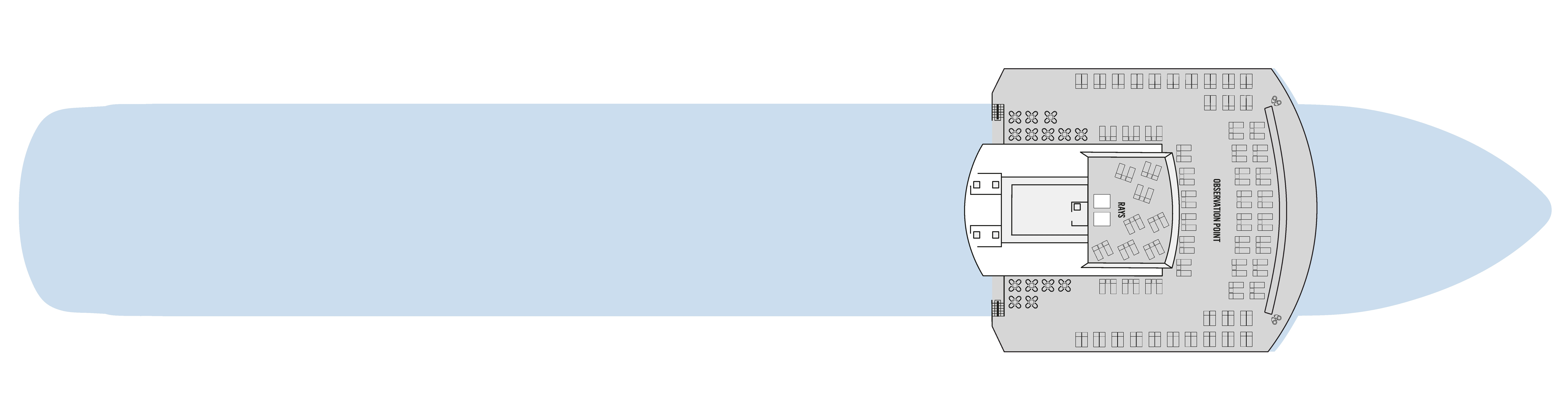 Celestyal Discovery, Deck 12: official cabin and venue layout