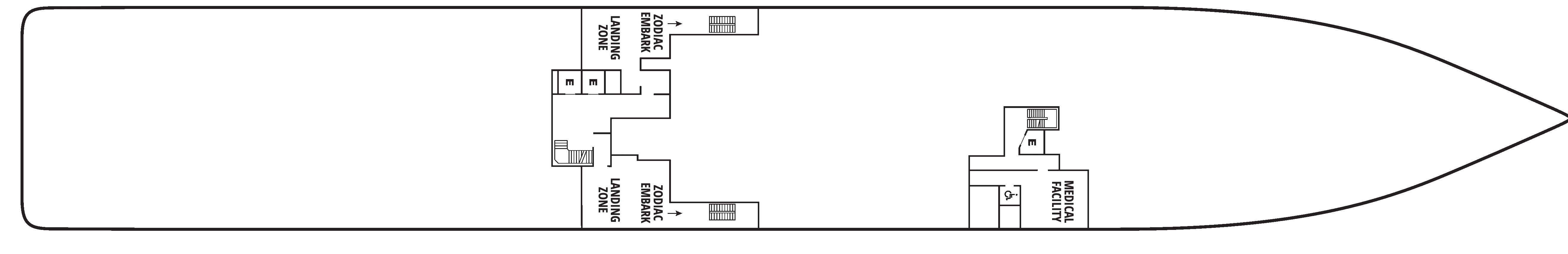 Seabourn Pursuit, Deck 3: official cabin and venue layout