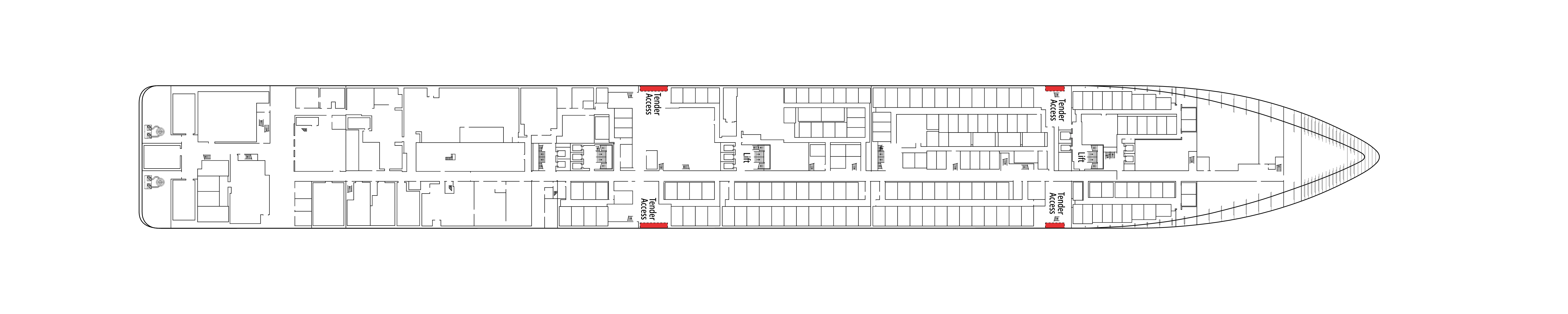 MSC Orchestra, Deck 4: official cabin and venue layout
