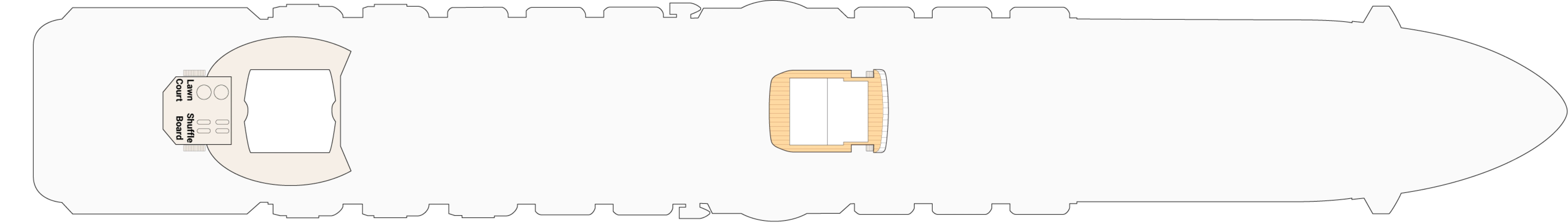 Regal Princess, Deck 19: official cabin and venue layout