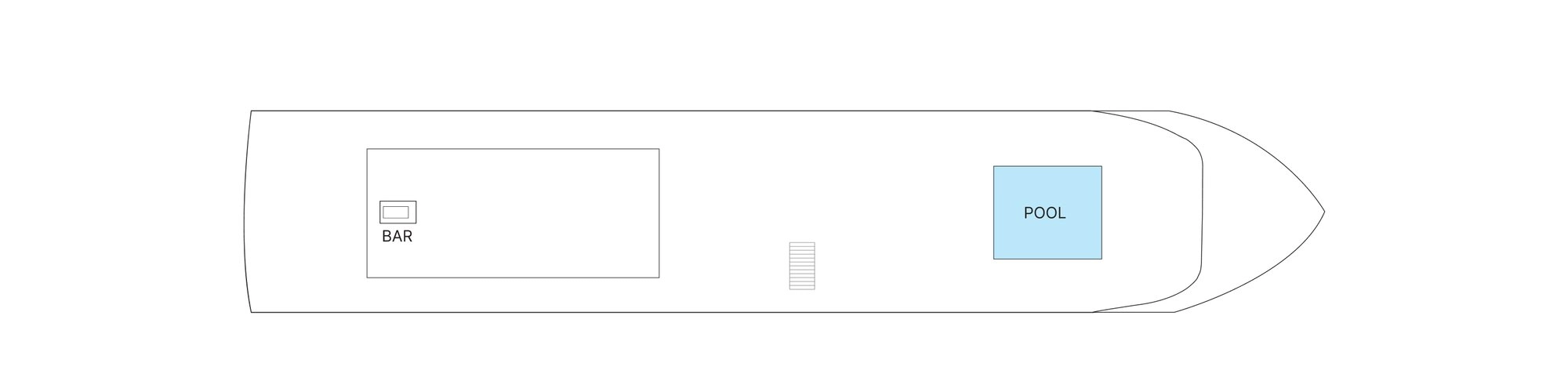 AmaCleo, Deck 5: official cabin and venue layout
