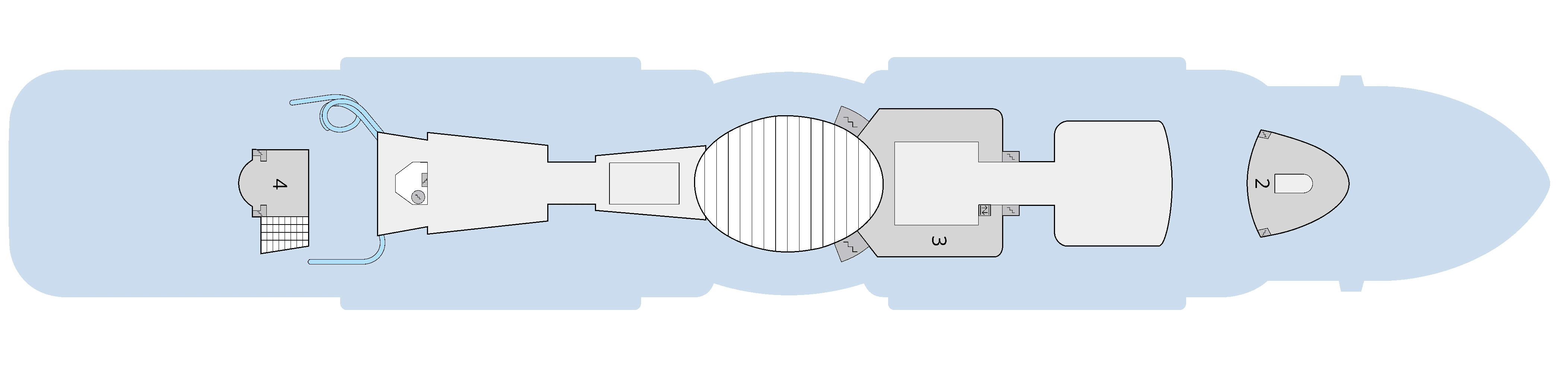 AIDAcosma, Deck 19: official cabin and venue layout
