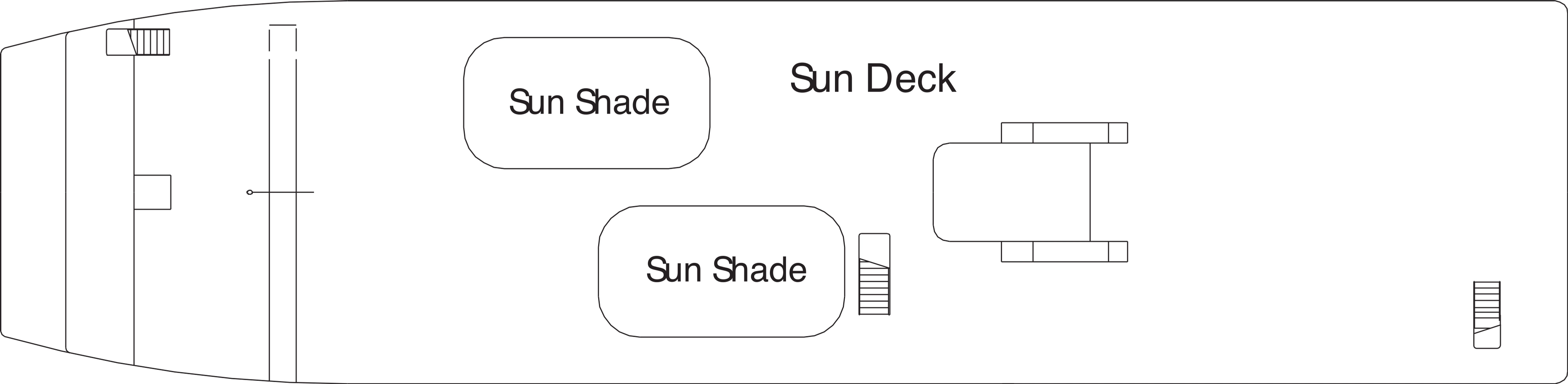 American Independence, Deck 4: official cabin and venue layout