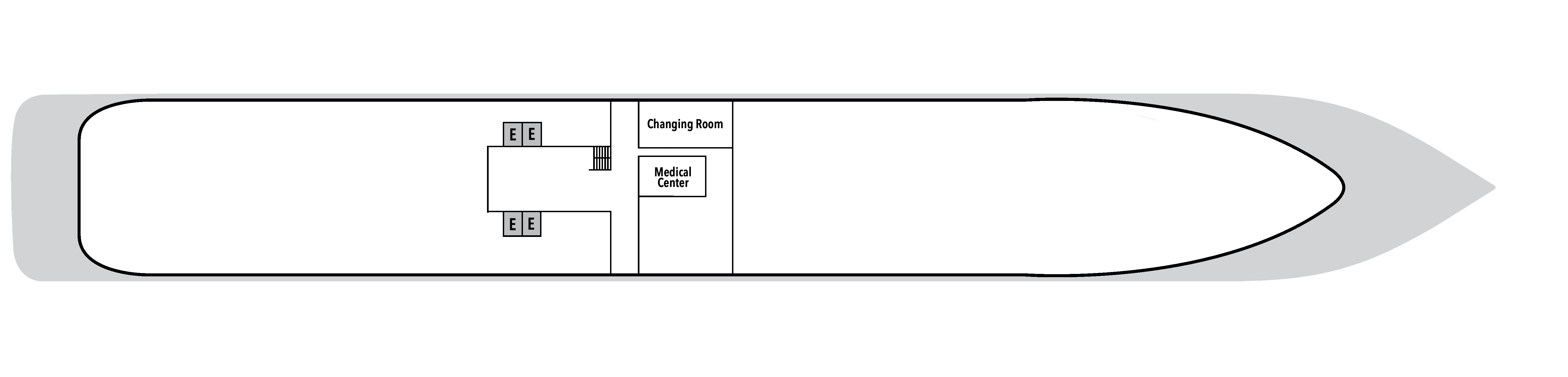 Silver Wind, Deck 3: official cabin and venue layout