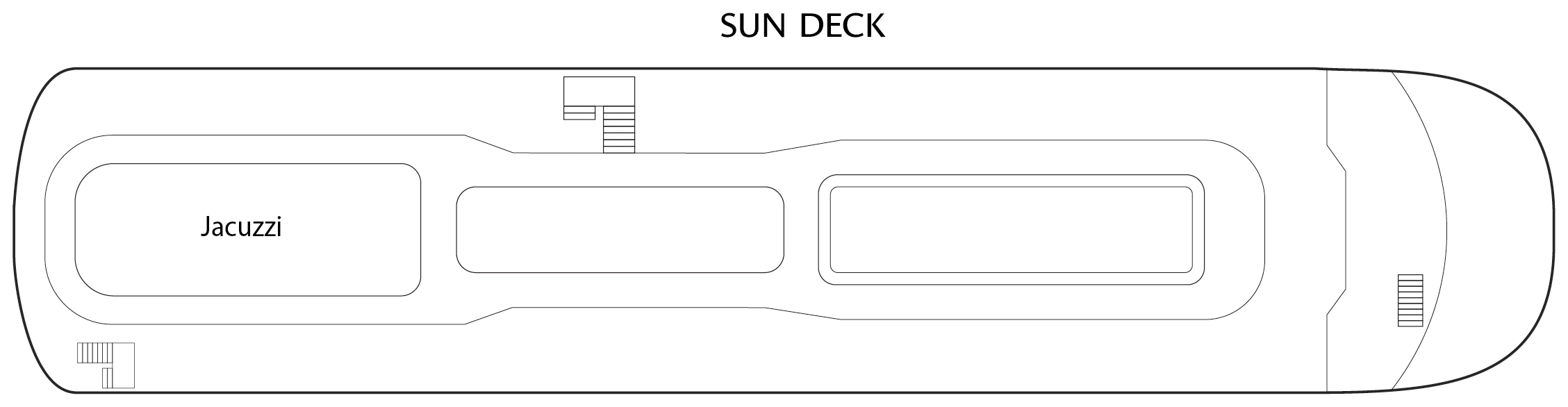 Riviera Alba, Deck 3: official cabin and venue layout