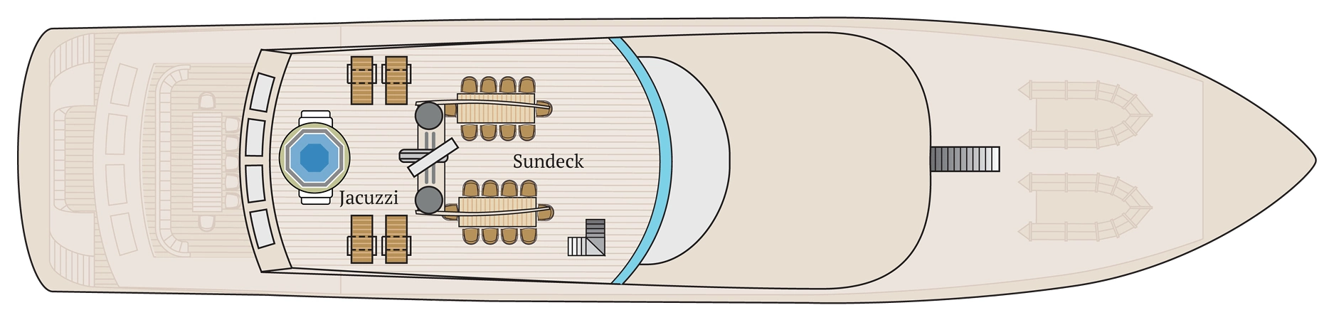 MS Infinity, Deck 4: official cabin and venue layout
