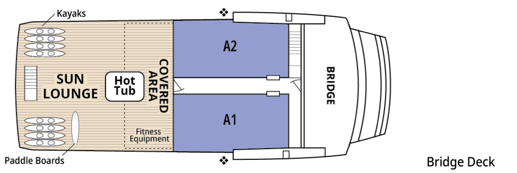 Safari Explorer, Deck 3: official cabin and venue layout