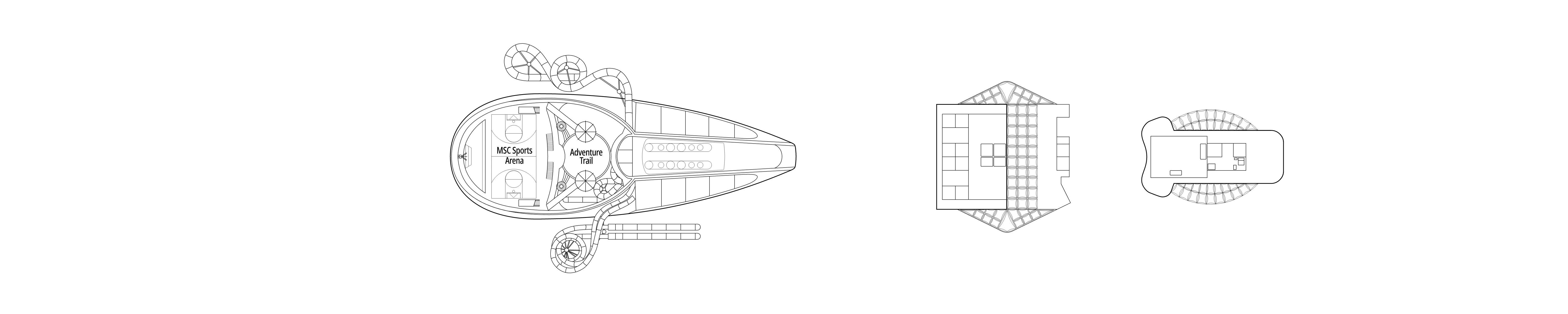 MSC Seaside, Deck 20: official cabin and venue layout