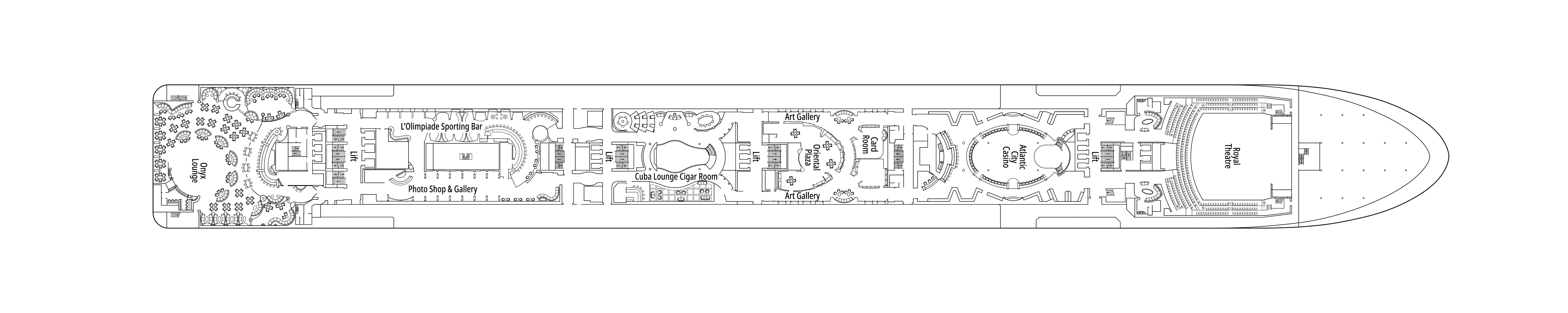 MSC Magnifica, Deck 7: official cabin and venue layout