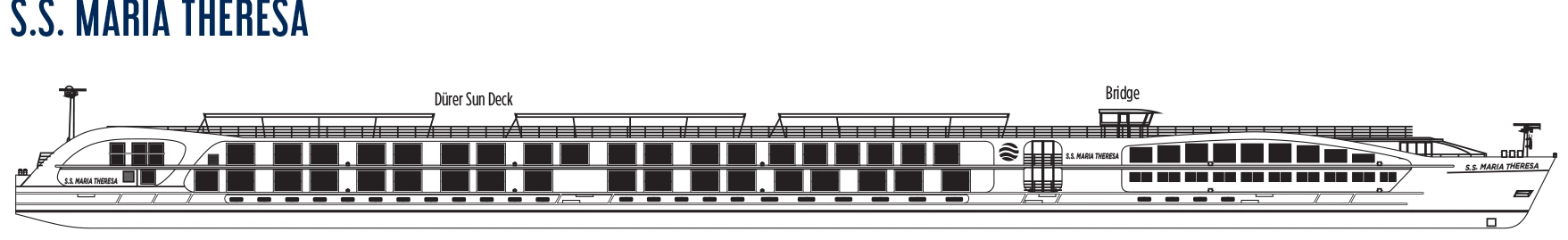 S.S. Maria Theresa, Deck 4: official cabin and venue layout