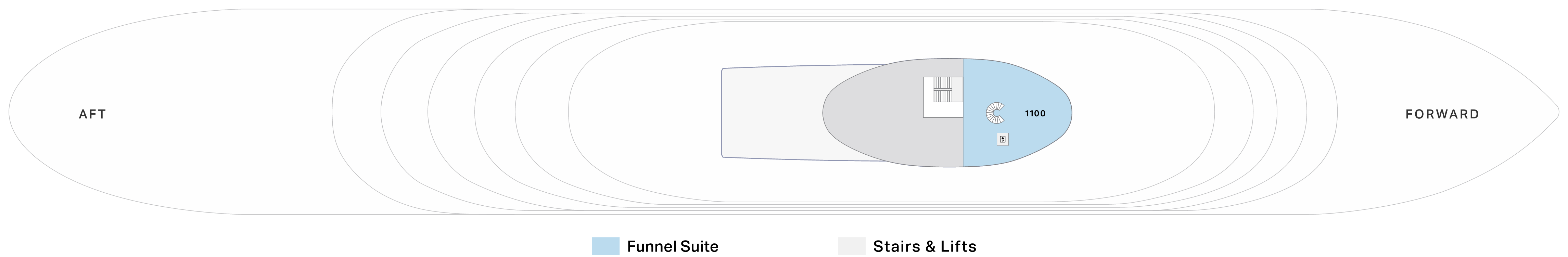 Four Seasons II, Deck 12: official cabin and venue layout