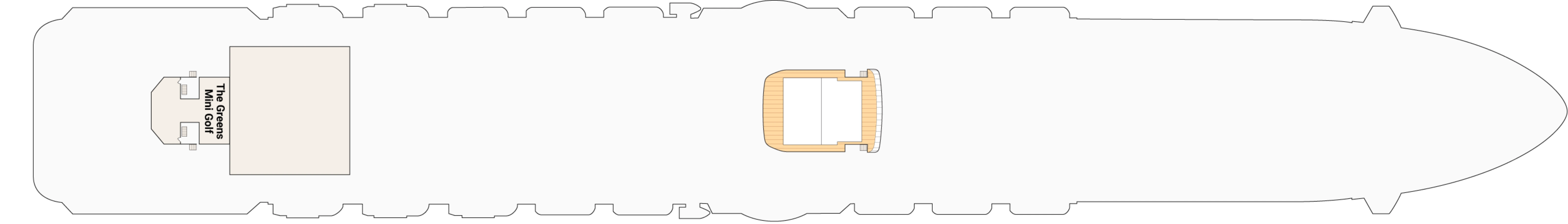 Sky Princess, Deck 19: official cabin and venue layout